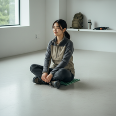 휴대용 접이식 등산방석 낚시매트 야외용 엠보싱 좌식쿠션 40x32cm, 상세페이지 참조