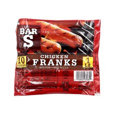 바스 치킨프랑크 454g 냉동 소시지 부대찌개 재료 샌드위치 후랑크 업소용, 1개