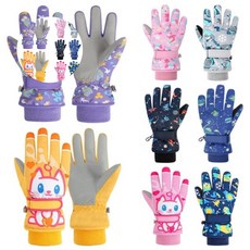 남아동장갑 네온믹스 컬러풀 방한용 아동 패딩 스키장갑 205519