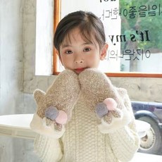 冬季兒童防凍必備 網紅耳罩耳朵會動冬季新款兒童可愛保暖防寒凍加厚手套圍脖一體帽