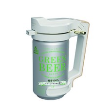 【台灣總代理】日本 GREEN HOUSE 4萬次極致音波啤酒金泡機 啤酒機 派對 聚會 露營 新婚入厝 交換禮物必備, 白色, 詳見包裝