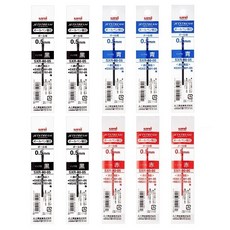 제트스트림 3색펜 SXE3-800 0.5mm, 0.5 리필 혼합 10개 (흑4+청3+적3), 1세트