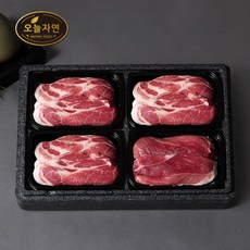 [오늘자연] 한돈 스페셜 구이세트 4호 1.6kg (목살 3팩+앞다리살 1팩)팩당 400g, 1개