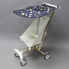 【臺灣出貨 】丸丫/小虎子嬰兒推車遮陽棚蓬防曬配件手推車遮陽罩遛娃神器通用, 黑色星空（丸丫T2小虎子專用, 1個