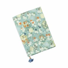 INSAVII 패브릭 북커버 빈티지 디자인 플라워 패턴 책 보호 감성 1p, 북커버단품1p
