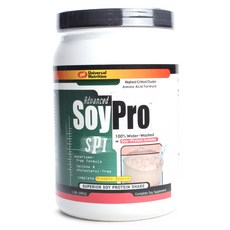 Universal Nutrition 高級大豆蛋白奶昔, 草莓, 1個, 682克