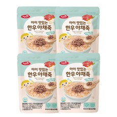 베베스트 아이 맛있는 한우 야채죽, 소고기, 4개, 150g