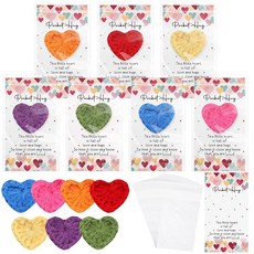 Mindsoft 35세트 발렌타인 데이 감성적인 응원 선물 벌크 귀여운 핸드 크로셰 포켓 허그 하트 영감을 주는 카드 및 가방 발렌타인 파티 선물 미취학 유아 남아 여아용, 35