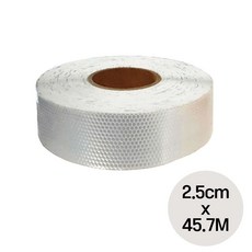 벌집패턴 고휘도 반사 테이프 백색 2.5cm x 45.7M 1롤, 1개