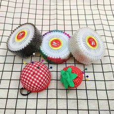 彩色定位針大頭針珍珠固定針 服裝立裁定型針 手工針插包工具, 白色,珠光針12盤（480枚）防鏽款, 1個