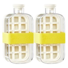 Jixuan 아이스 트레이 보틀 800ml, 2개, 화이트