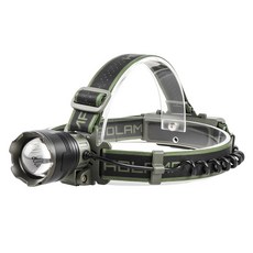 白激光遠射頭燈 USB充電 長續航 21700充電LED強光頭燈, 1個, 3620軍綠色數顯頭燈（不含電池）