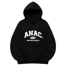 매장정품 어나더아카이브 anotherarchive ANOTHER ARCHIVE 컬리지 스탠다드 오버 후드티_블랙 TSH6520006 136906