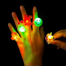 장난감 미니 선물 보상용 기념품 창의적 프로모션 미니 장난감 대량 구매 가능, 발광 반지 20개