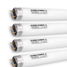 금호전기 번개표 직관 형광등 FL 32W 삼파장 FHF 주광색(청백색) 형광램프 4개입(1세트), 주광색, 4개