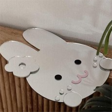 토끼 벽 거울 귀여운 어린이 어린이집 아크릴 거울 벽장식 안전 인테리어 소품, 토끼 41X36.8cm