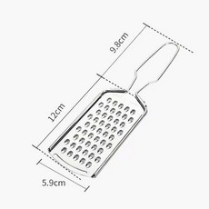 채칼 견과류 분쇄기 그레이터 스테인리스 와사비, 1개, 긴 손잡이 중형 구멍 채칼 단품
