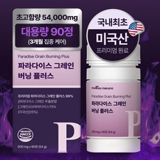 멜로우네이쳐 파라다이스 그레인 버닝 플러스 대용량 90정, 1개