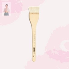 백붓 화홍 100 2호 45mm 천연 염소털 세밀 도포 수채화 아크릴용 전문가용