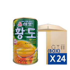 삼포 황도 슬라이스 (BOX), 24개, 400g