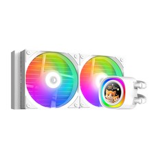 ID-COOLING FX240 LCD 데이븐 수냉 CPU 쿨러 (화이트), 1개, 화이트