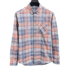 J nd O남성 봄가을 간절기 면100% 체크 남방 긴팔 셔츠