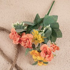 LIFE MASTER 油畫茶玫花束, 1個, 橘黃色