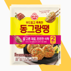 오뚜기 부드럽고촉촉한동그랑땡 2봉지, 350g, 1개