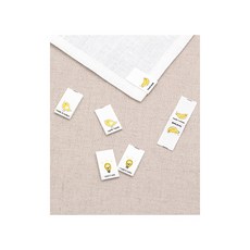 퀼트스타 옐로우 핸드메이드 믹스 끼워라벨 6개입, 내추럴, 1개