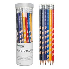 투코비 코마 삼각 그립 교정연필 B 세트 TC-P02, 혼합색상, 36개