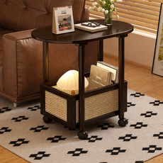 거실 침실용 미니멀 다용도 이동식 수납 소파 테이블, S02(600MM)