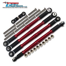 ARRMA 1/8 KRATON 6S 鋁合金S2鋼拉桿加粗套裝，臺灣熱銷遙控車零配件，提升耐用與操控性, 紅色, 1個