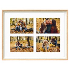 갤러리파크 4구 매트액자 돌잔치 웨딩액자 4x6인치 TS34 액자, 1개