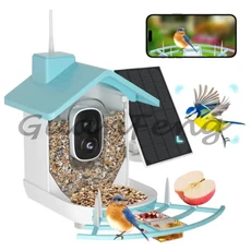 1080 고화질 인공지능 식별 조류 급식기 카메라 태양광, 04 B5-Blue