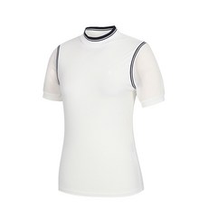 renoma GOLF 女款網狀立領短袖上衣 RWTHJ6136-100