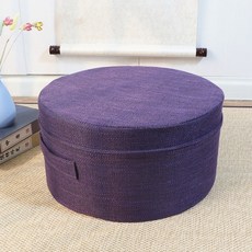 트램폴린 패드 가정용 매트 패브릭 기구 트램펄린 홈트 사각 바닥, 둥근 헝겊으로 된 짙은 자주색, 1개