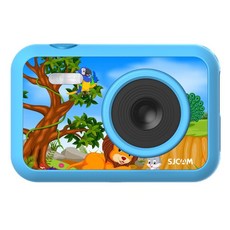 SJCAM FUNCAM 高清1080P 兒童相機/攝影機 卡通珍藏版 2吋螢幕, 獅子藍,無卡