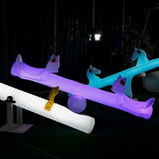 LED 시소 소품 랜턴 펜션 공원 원형 조명 글램핑장, 말머리 충전 접전, 말머리 충전 접전, 1개
