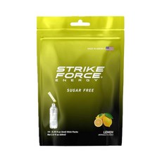 Strike Force 에너지 드링크 믹스 - 망고 맛 천연 시음 카페인 음료 모든 음료를 음료로 전환 제로 칼로리 무설탕 (액체 팩 ), 레몬, 6ml