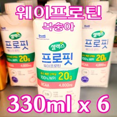 셀렉스 프로핏 웨이프로틴 복숭아 330ml x 6팩 Selex Profit Whey Protein Peach 330ml x 6pc, 6개