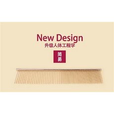 New Design 簡易合金梳 寵物美容去死毛, 不銹鋼針式寵物排梳1入2支, 1個