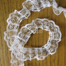 10미터 주름 오르간자 레이스 가장자리 모임 메쉬 트림 리본 2cm 너비 빈티지 스타일 화이트 에지 트리밍 원단 자수 아플리케 재봉 공예 웨딩 신부 드레스 장식 DIY