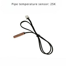 에어컨 구리 헤드 파이프 센서 고무 실내 온도 5K 10K 15K 20K 25K 50K 100K, [10] PT-25K, 1개