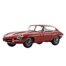 【KYOSHO京商】1/18 Jaguar E-type (紅色)經典跑車模型 精緻收藏 重現昔日風采, 1個, 紅色