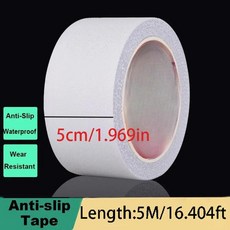 롤 투명 미끄럼 방지 테이프 계단 샤워실 발코니용 고강도 방수, 1개, 2. 1 Roll 5cmx5M