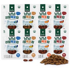 베푸 냥냥리얼 육포칩 고양이 간식, 50g, 8개, 혼합구성(소고기,참치,황태,치킨)