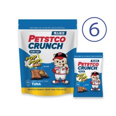 펫스트코 고양이 크런치 간식, 참치맛, 60g, 6개