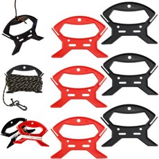 6개 나일론 로프 감기기 만능 끈 줄 정리기 낚시줄 가벼운 충전 케이블, 6개 나일론 로프 감기기 만능 끈 줄 정리기 낚시줄 가