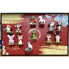 WBS樂光創意 12生肖 人偶 展示框, 1個