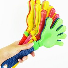 축제 학예회 고급 스마일 손 짝짝이 응원 박수 아이템 장난감 도구 운동회 체육 대회 야구장 딱딱이 손바닥 장기자랑 파티 개인기 소품, 손짝짝이, 1개